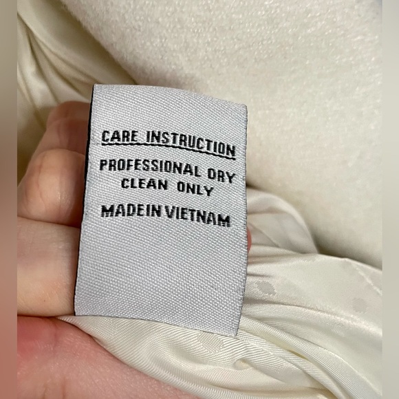 Cream Colored Jessica Simpson Peacoat - Picture 8 of 11